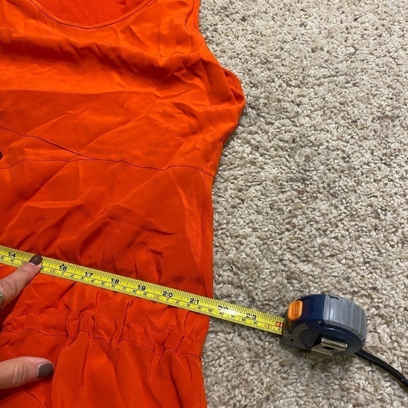 Derek Lam Women’s Silk Dress Red & Black Size 8 Knee Length Flowy Layered Dress - Picture 10 of 10